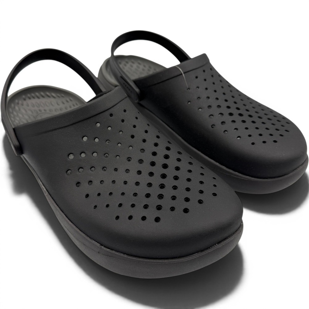 Crocs Inmotion Clog Men 13 Black LiteRide Comfort Sandal 209964-001 **NEW**